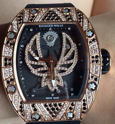 Replica Richard Mille RM 051 rose gold diamond Unisex Watch